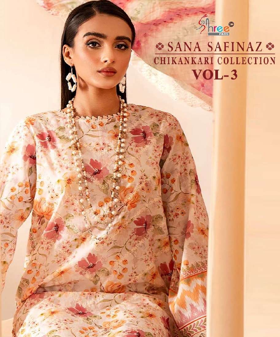 SANA SAFINAZ CHIKANKARI VOL-3 by Shree